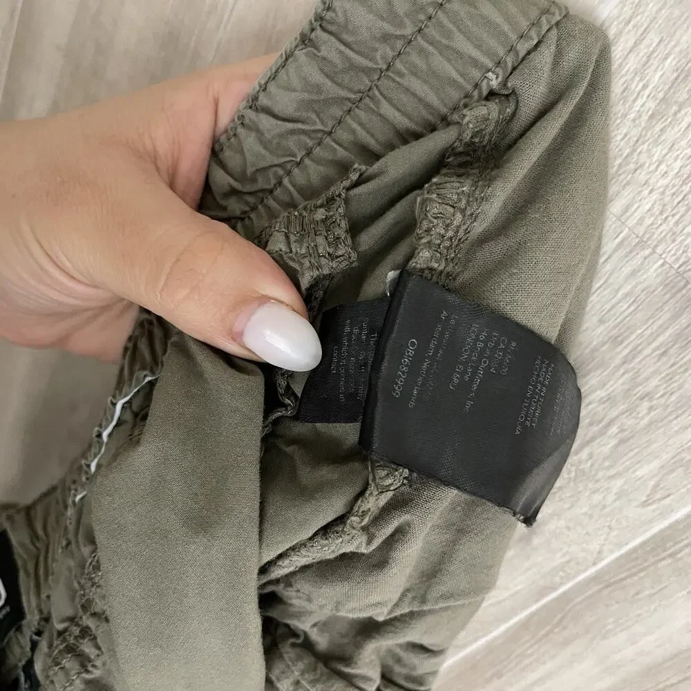 Urban Outfitters BDG Y2K Low Rise Green Cargo Pant Women's Medium Utility Baggy - Picture 15 of 16